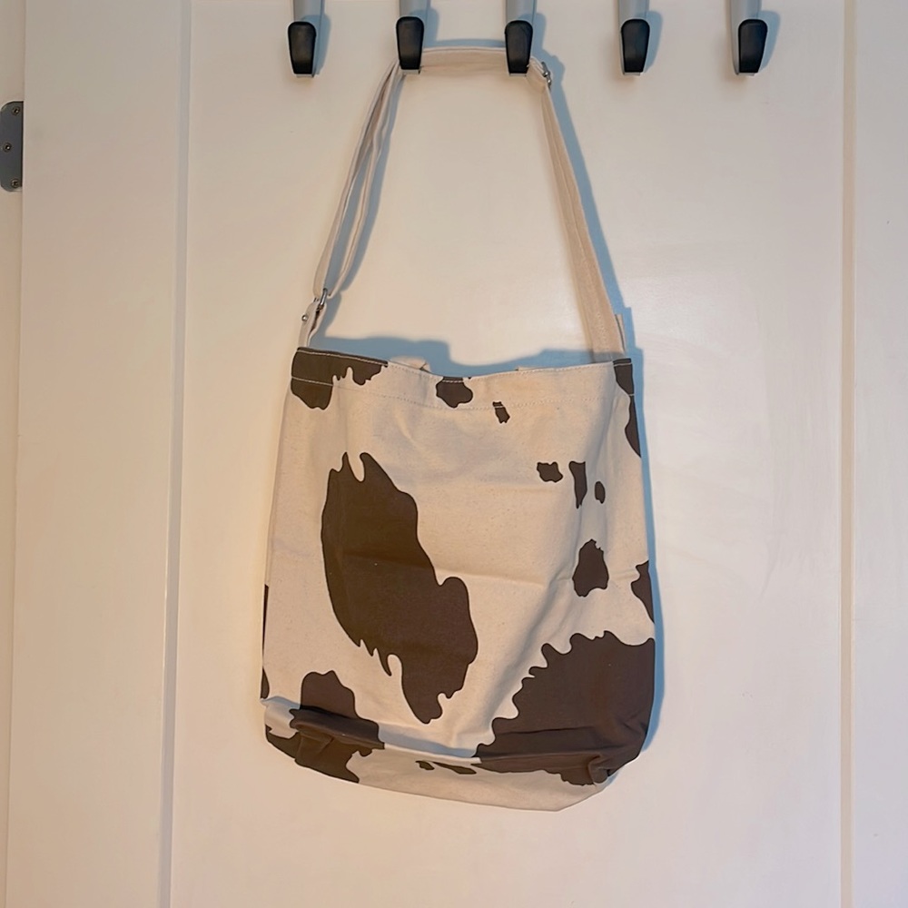 Baggu Brown Cow Vertical Duck Bag